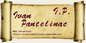 Ivan Pantelinac vizit kartica